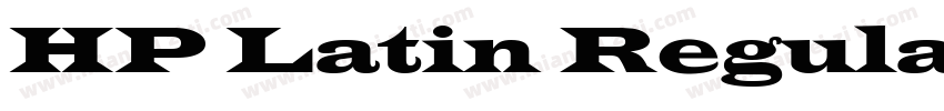 HP Latin Regular字体转换